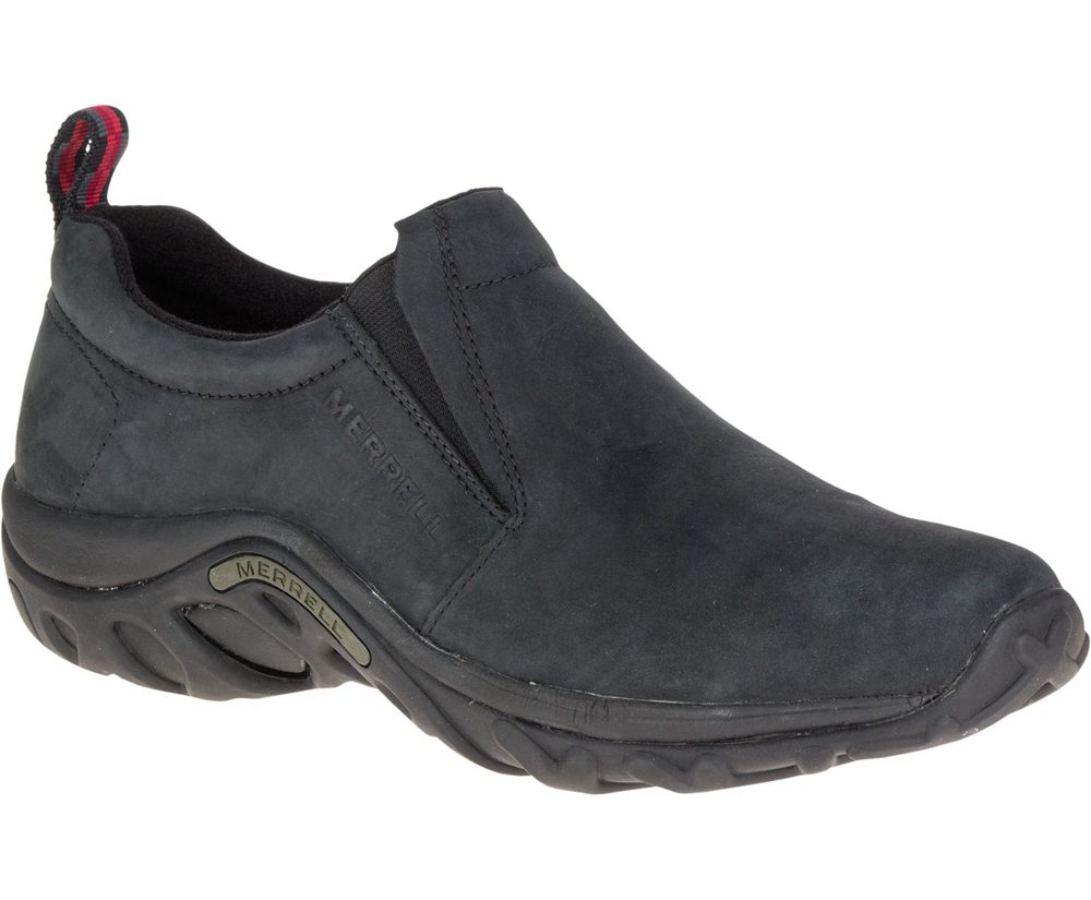 Merrell Slip Ons Black - Jungle Moc Nubuck - Mens 14HKODPFE